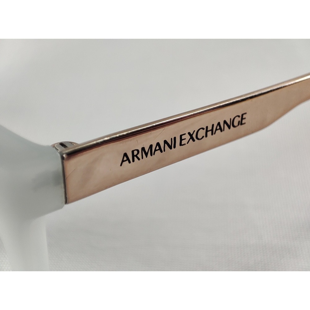 Armani Exchange AX 3104 8160 Frosted White Rose Gold Eyeglass Frames‎ 53-19-140 - Picture 9 of 10